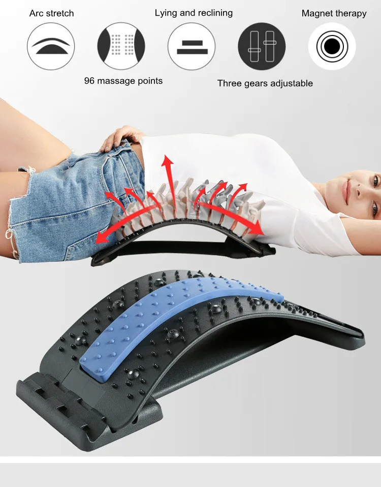 

Back Stretcher for Pain Relief, for Men and Women- Fully Adjustable Straightener for Mid, Upper Spine Support- Neck, Shoulder,