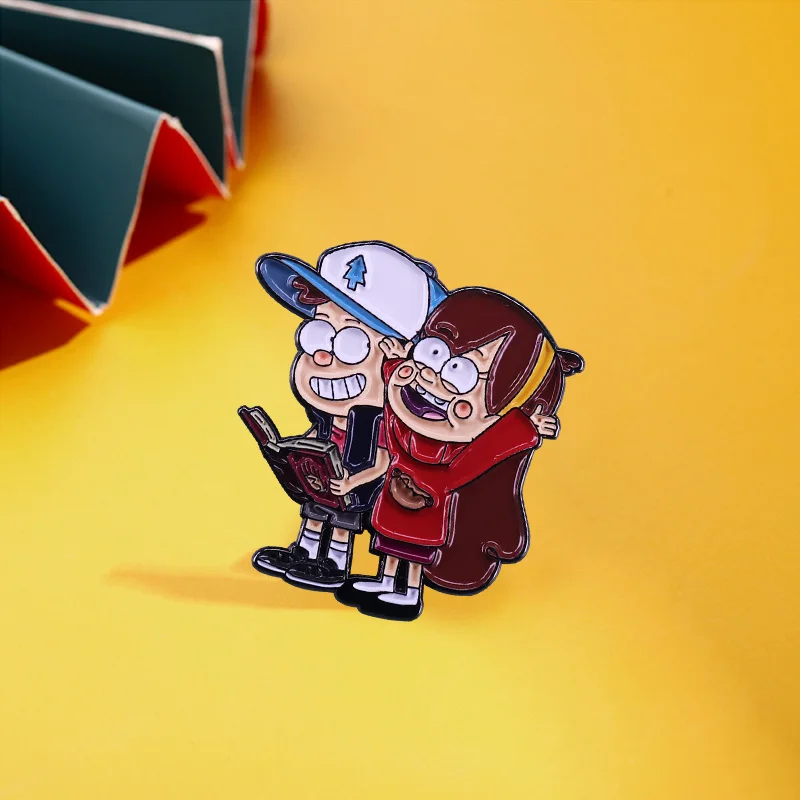 Значок Mabel and Dipper Perler Sprites значок из мультфильма брошь телевизионной серии - купить