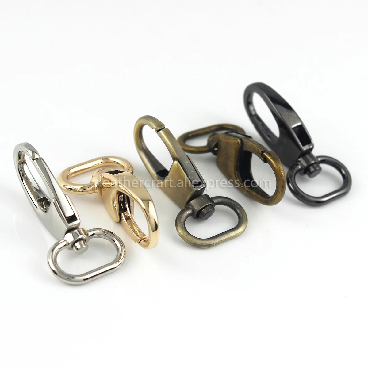 Металлическая защелка с зажимом для крючка пряжка овальная кожаного