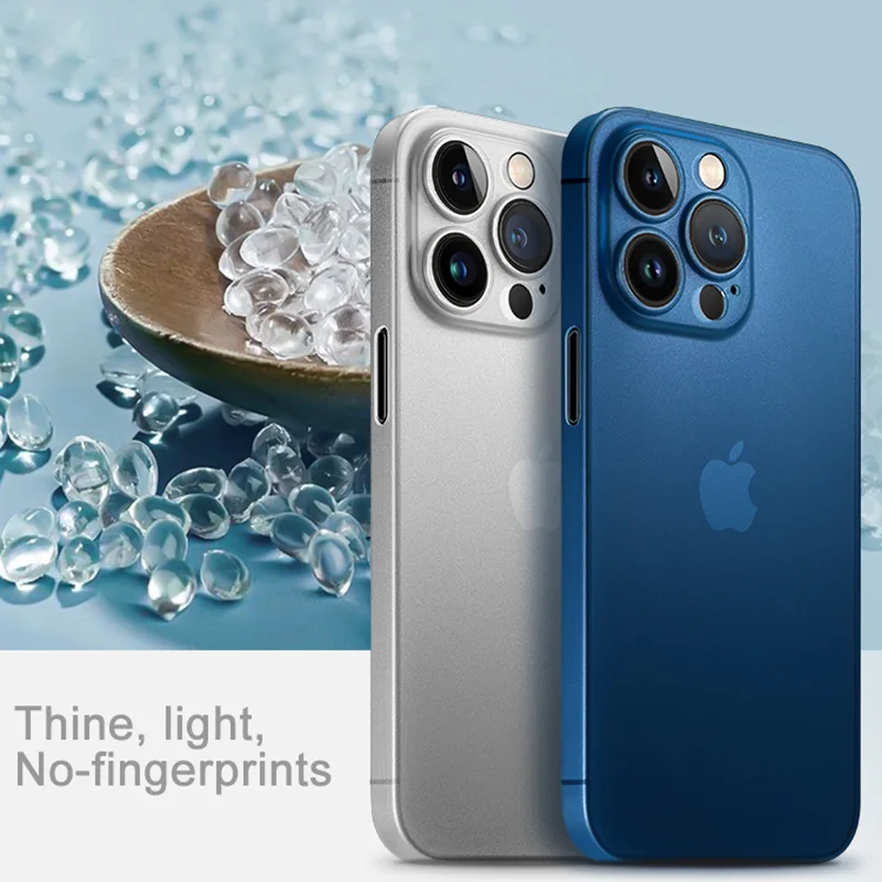 0 3 мм ультра тонкий матовый чехол для телефона iPhone 11 12 13 Mini Pro Xs Max X Xr Жесткий PP