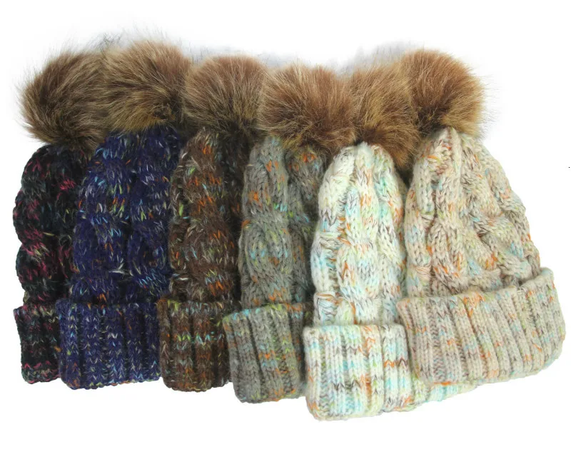 2019 новый уличный стиль осень зима Модная вязаная пряжа цветная шапка с