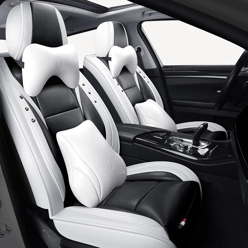 Чехлы на автомобильные сиденья из черной и красной кожи для Land Rover Range Sport Freelander 2