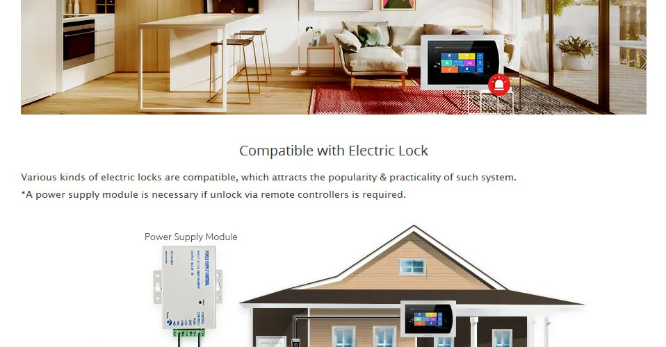 HOMSECUR 7 ''сенсорный экран wifi IP видео домофон видеодомофон дверной звонок квартира Обнаружение движения Android/iOS POE переключатель