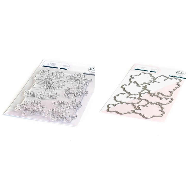 Металлические пресс-формы для скрапбукинга цитрусовые цветения прозрачные