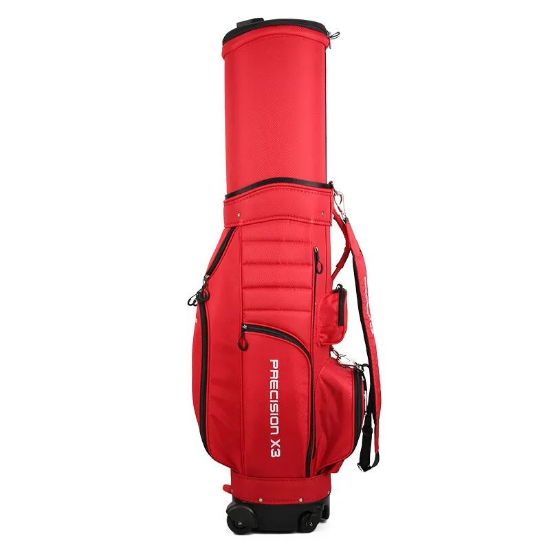 Retractable !Send Rain Cover Pgm Patented Golf Bag Air Carrier Package Golf Standard Bag Men Women with Brake Universal Wheel