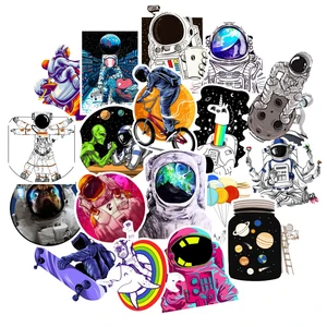 103050pcs outer space shuttle astronaut graffiti stickers diy car bike luggage phone guitar waterproof cool stickers for kid free global shipping