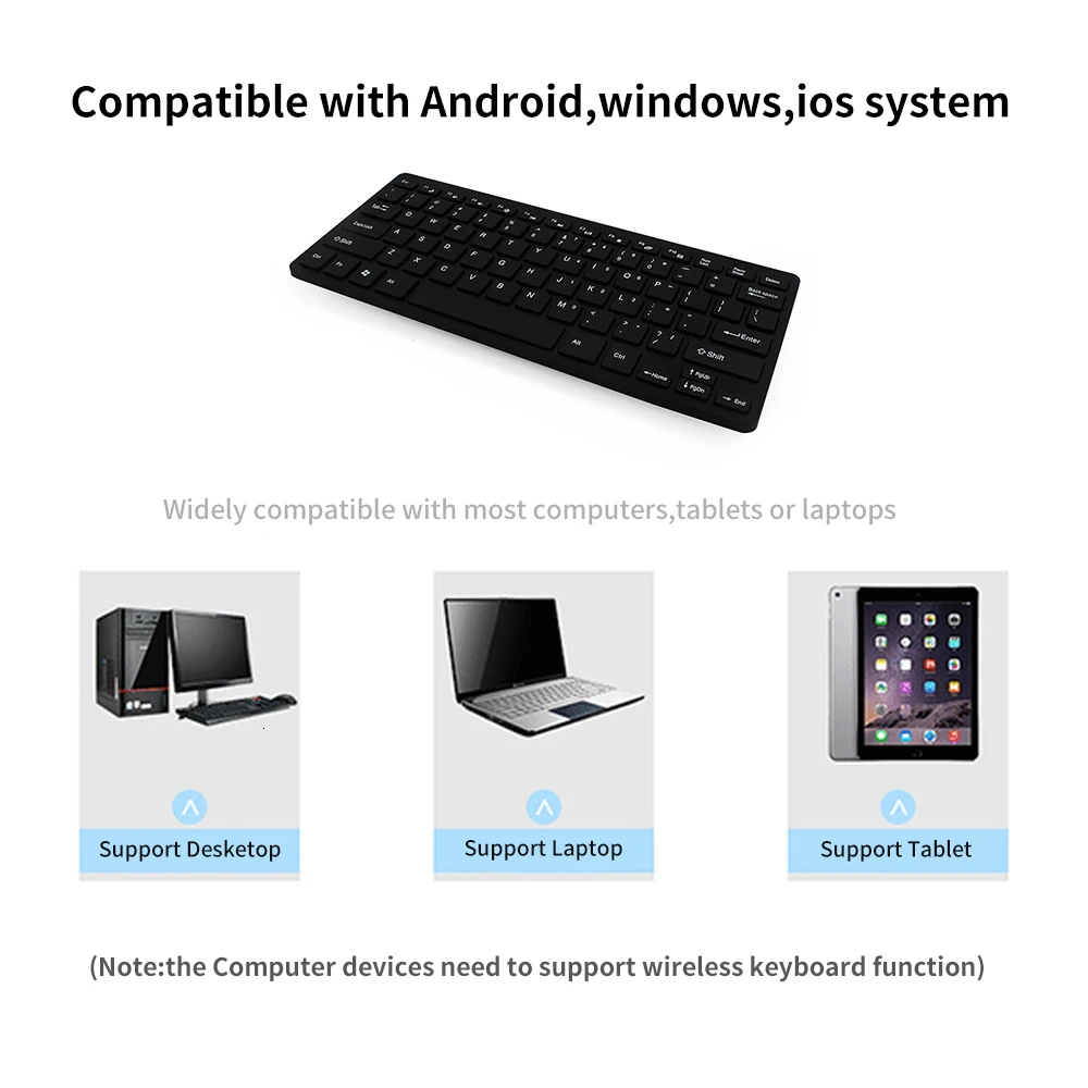 Беспроводная клавиатура мышь комбо ультра тонкий Эргономичный игровой Keybord и Mause