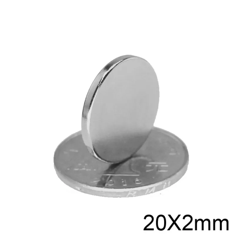 

5~100pcs 20x2 mm Powerful Strong Magnetic magnet 20mmx2mm Permanent Neodymium Magnets disc 20x2mm Round Magnet sheet 20*2
