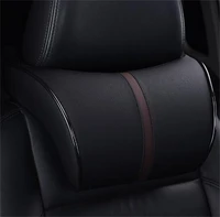leather memory cotton car headrest neck rest safety seat support car head neck rest pillow cushion car styling accessory