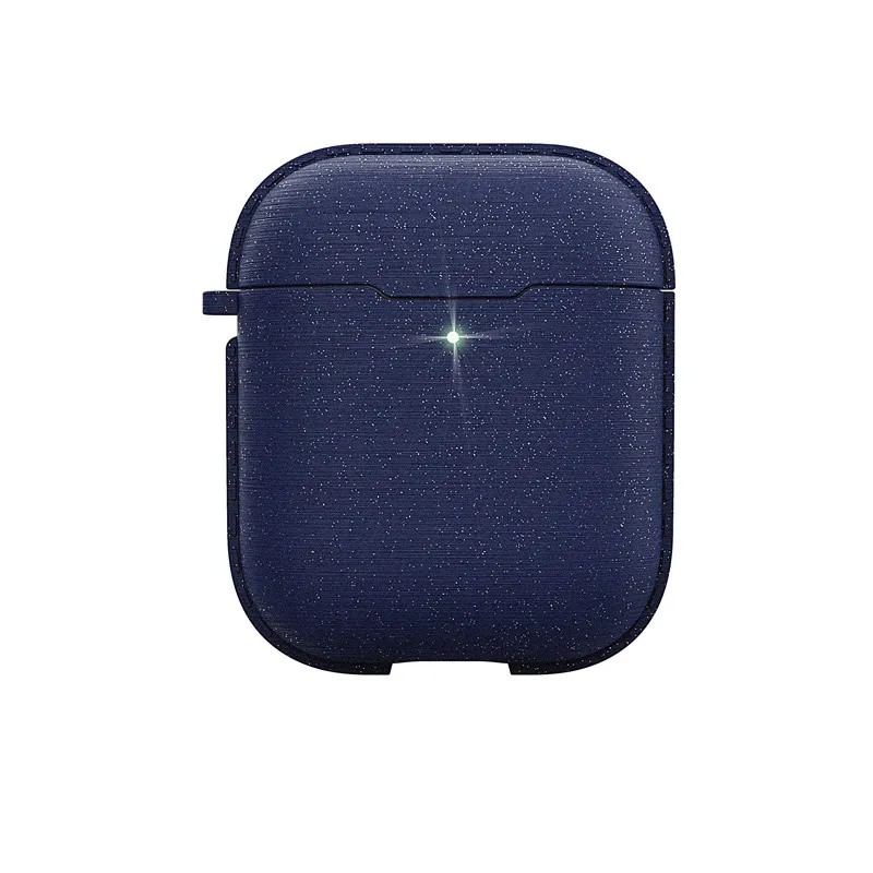 Blue Стильный Матовый дизайн наушников Мужской чехол для Airpods чехол Роскошные Защитные беспроводные наушники Hoesje для Airpods 2 Чехол Funda - Цвет: Blue