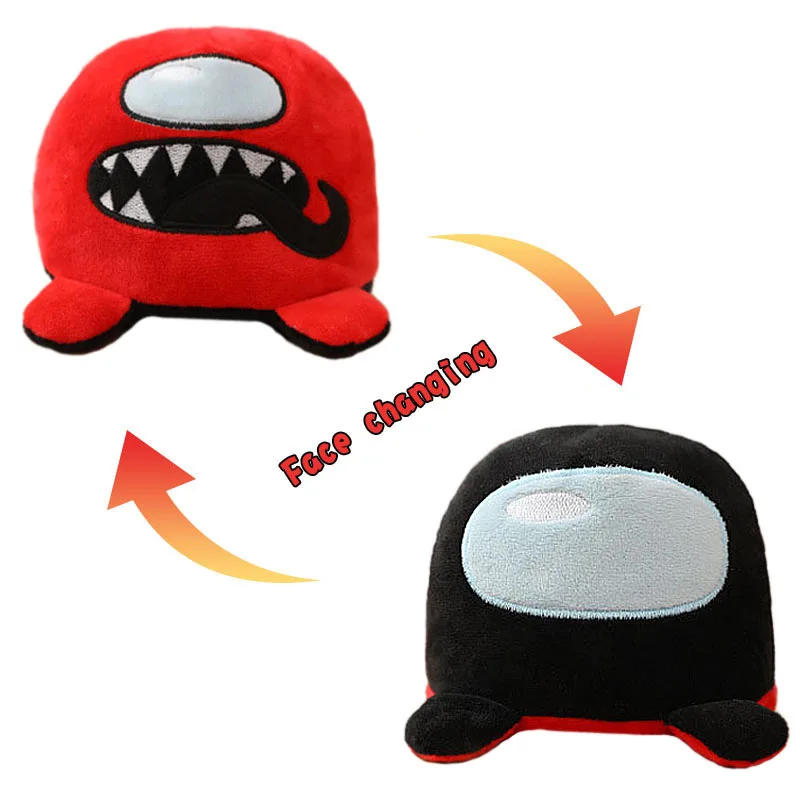 

Double Sided Flip Stuffed Among Us Plush Doll Soft Simulation Xmas Plush Toy Color Doll Filled Plush Child Toy