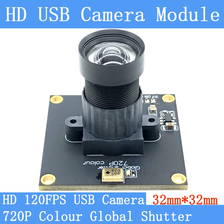 HD 120FPS MJPEG USB модуль камеры без искажений цвет Глобальный затвор высокая скорость