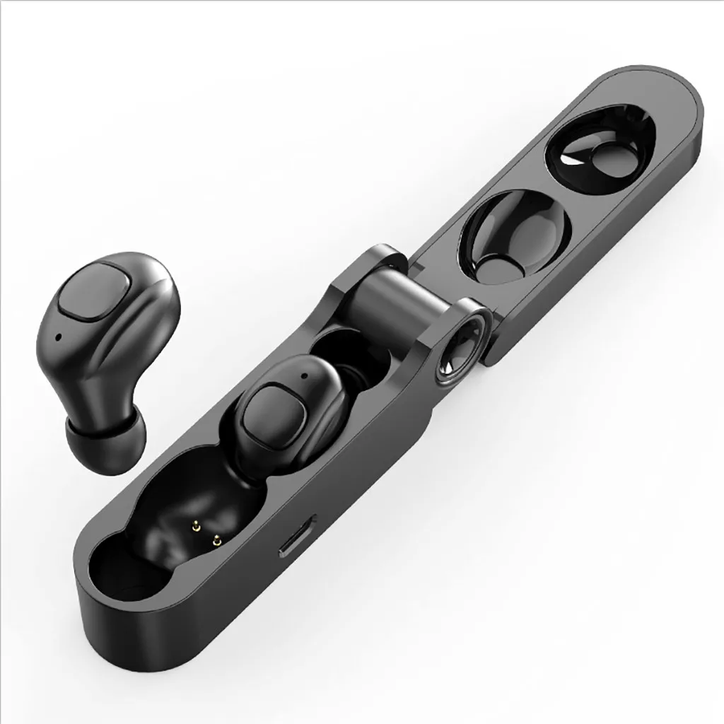 Wireless Sports BT5.0 Charging Case Binaural Stereo Headset CSR 5.0 Chip Noise-cancelling For iPhone Tablet Samsung | Электроника