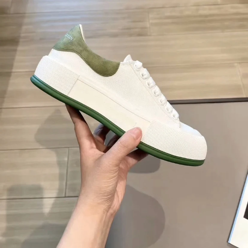 

2021 Latest Alexander White Shoes Canvas Shoes Lovers Shoes Luxury Brand Sports Shoes Men's Shoes Women's Shoes Size 34-45