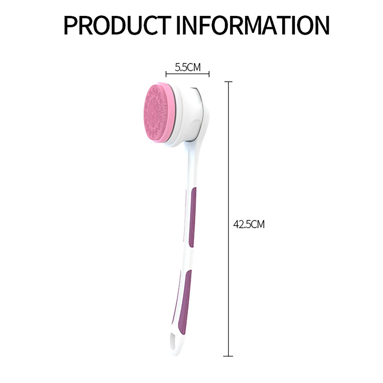 

Electric Bath Shower Brush Automatic Bath Cleaning Massage Body Brush Remove Exfoliating Scrub Long Handle Spa Tool#g4