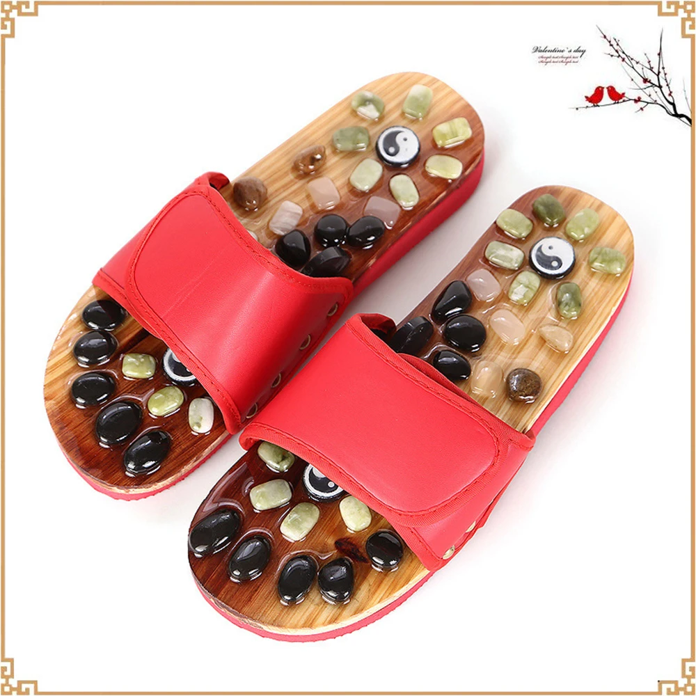 Массажные тапочки Acupoint мужские сандалии для ног китайская терапия акупрессурой