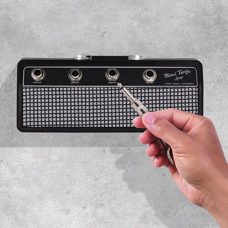 fender blues gitarre keychain halter schlüssel lagerung jack ii rack 20 elektrische key rack vintage verstärker schlüssel ring dropshi