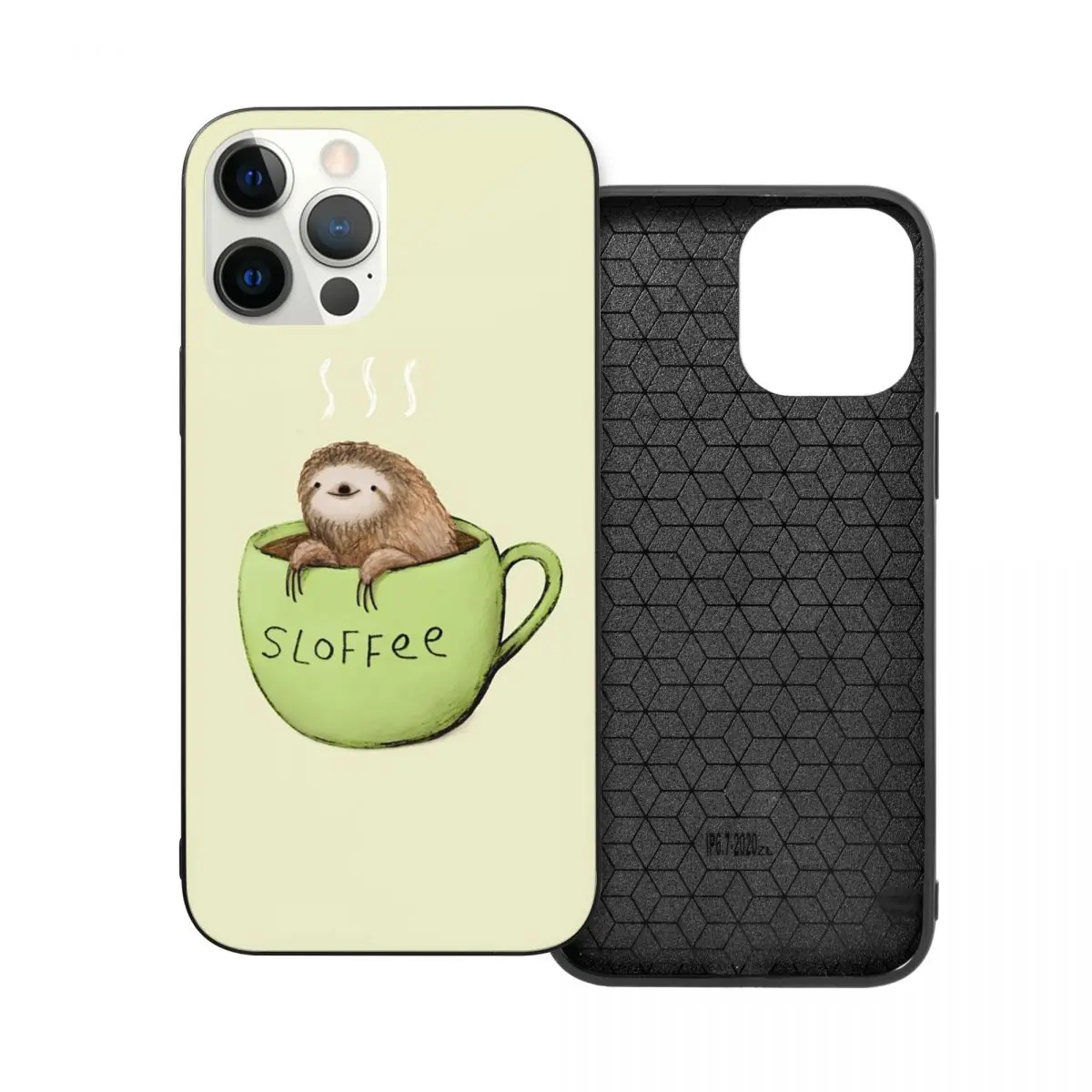 

Sloffee PC Glass TPU Phone Cover for iPhone 13 12 11 Xs Xr X Pro Max Mini 7 8 Se2 Plus 6 6S