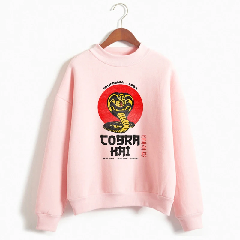 Лидер продаж женские пуловеры с принтом кобры Кай Зимние Топы длинным рукавом