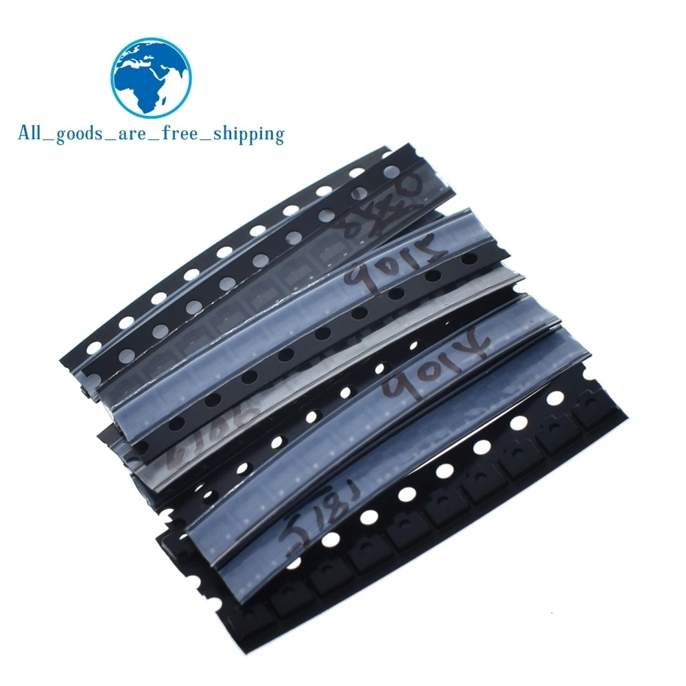 TZT SOT-23 SMD транзистор комплект S9013 S9014 S9015 S9018 MMBT3904 MMBT3906 SS8050 SS8550 2N5551 2SC1815 всего 10 видов x10 шт = 100 шт