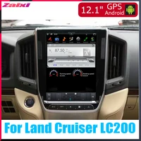 zaixi 12 1 vertical screen android car gps multimedia video radio player in dash for toyota land cruiser lc200 20162019