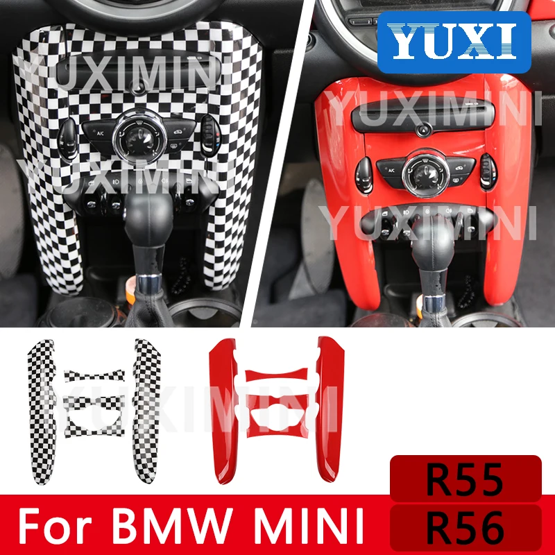 Для BMW MIN Cooper R55 R56 CLUBMAN автомобильный регулятор кондиционера панель декоративное покрытие интерьер Стайлинг Модификация аксессуары