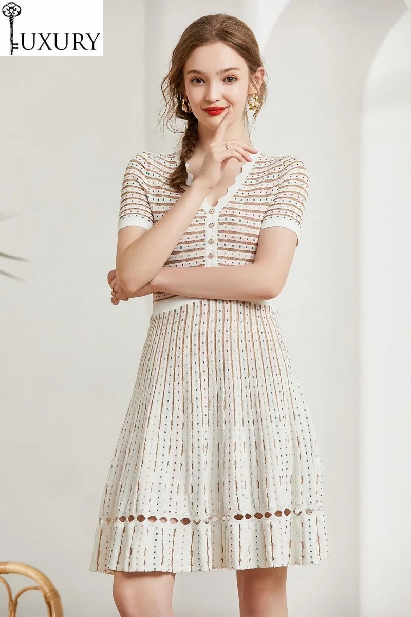 Летний высококачественный Повседневный длинный свитер 2020 Женский трикотажный