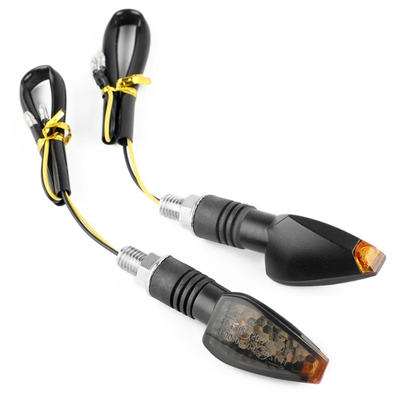 

2021 New 2pcs Universal 14LED Motorcycle Turn Signals Long Short Turn Signal Indicator Indicator Lights Blinker Light Flashers