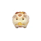 QIFU Новое поступление Сплав белая свинья Статуэтка безделушка коробка украшение подарок