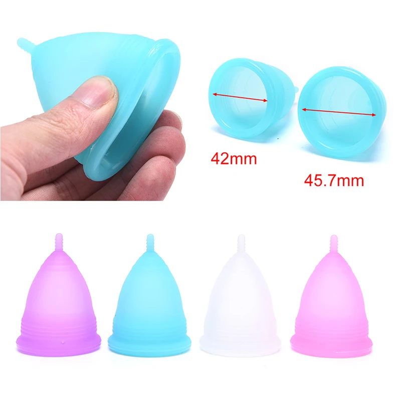 

10PCS（5Pcs Small+5Pcs Large）Women Cup Soft Silicone Menstrual Cup Feminine Hygiene Menstrual Lady Cup Health Care Period Cup