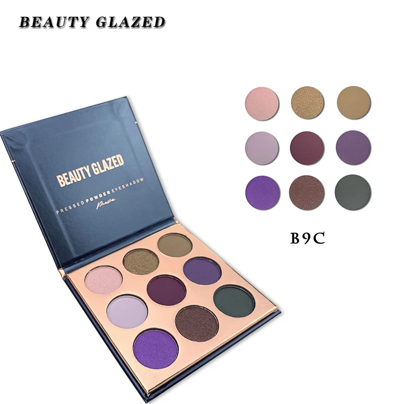 Палетка теней для век Beauty Glazed матовые алмазные блески спиральные бронзовые тени