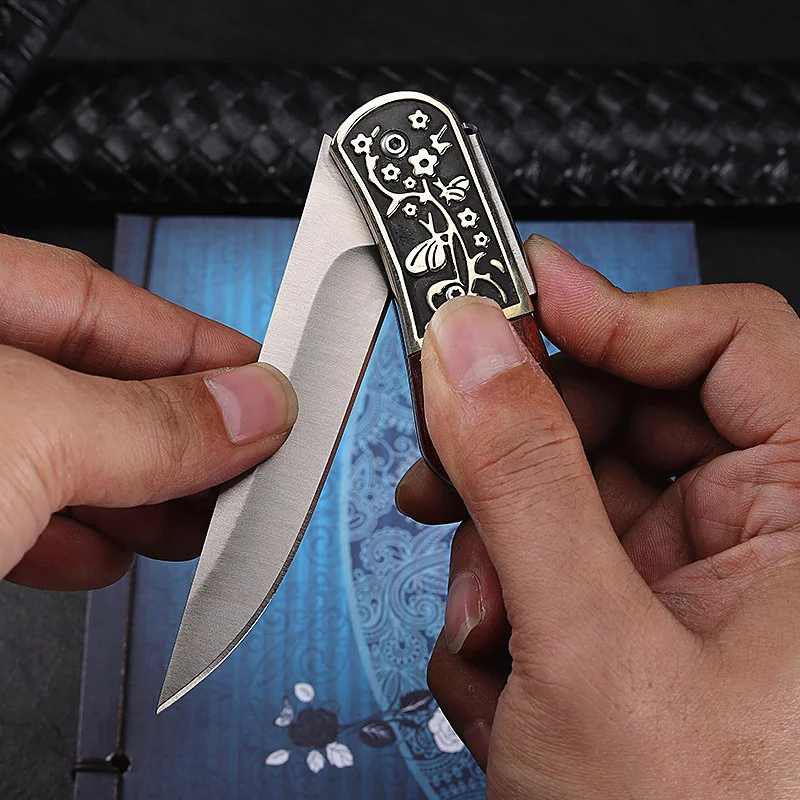 Новинка 2021 бесплатная доставка тактический боевой складной нож с деревянной