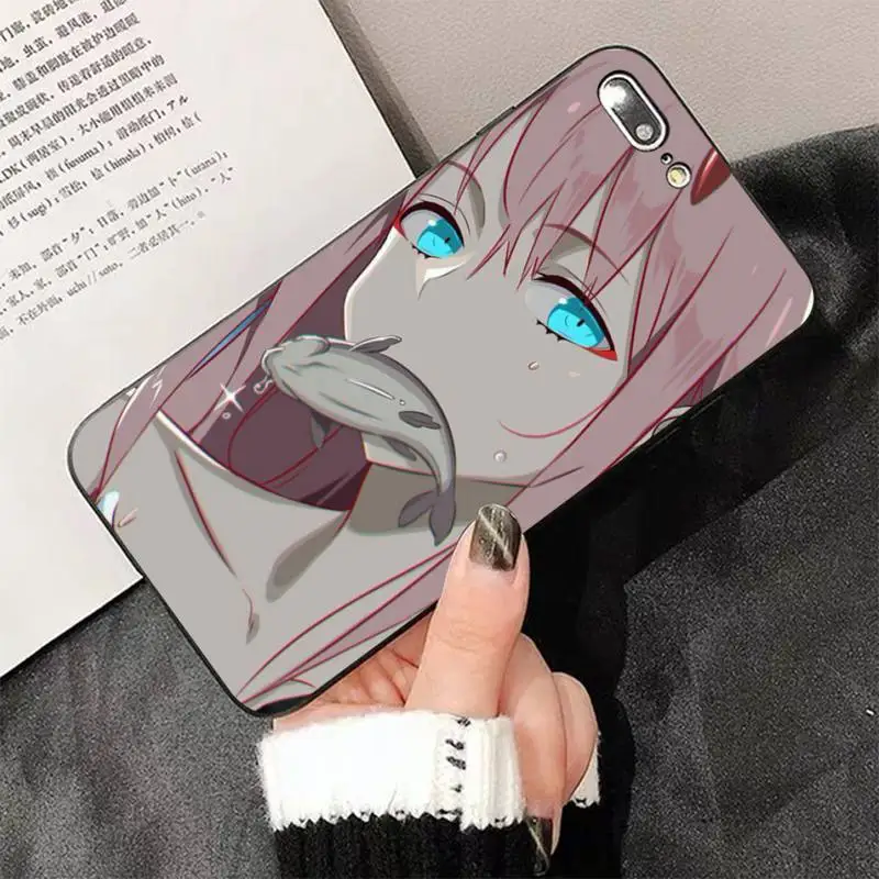 TOPLBPCS Zero Two Darling in the FranXX аниме жесткий чехол для телефона iPhone 8 7 6 6S Plus X 5S SE 2020 XR 11 12 pro