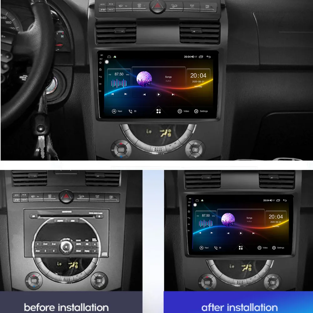 Runningnav Для SsangYong Rexton Y250 II 2 2006 2007 2008 2009 2010-2012 Android автомобильное радио мультимедийный