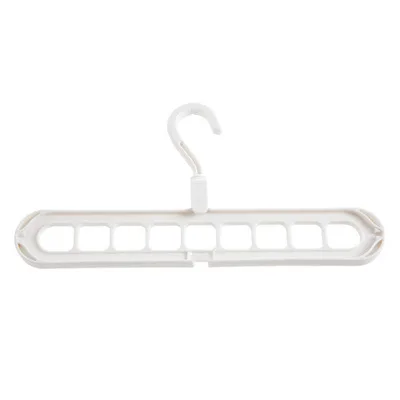 White A PP Multifunctional Clothing Hangers Organizer Wardrobe Storage Cabinet Home Clothes Storage Organization Accessories supplies - Цвет: White A