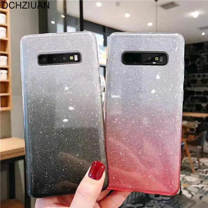 DCHZIUAN цветной градиентный блестящий чехол для телефона Samsung Galaxy S8 S9 S10 Plus S10E Note 8 9