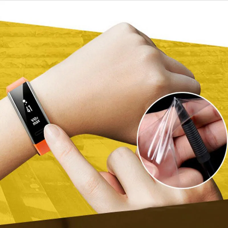 Мягкая прозрачная защитная пленка из ТПУ для браслета Huawei Band 2 /Band2 Pro B29 B19 Eris Sport GPS