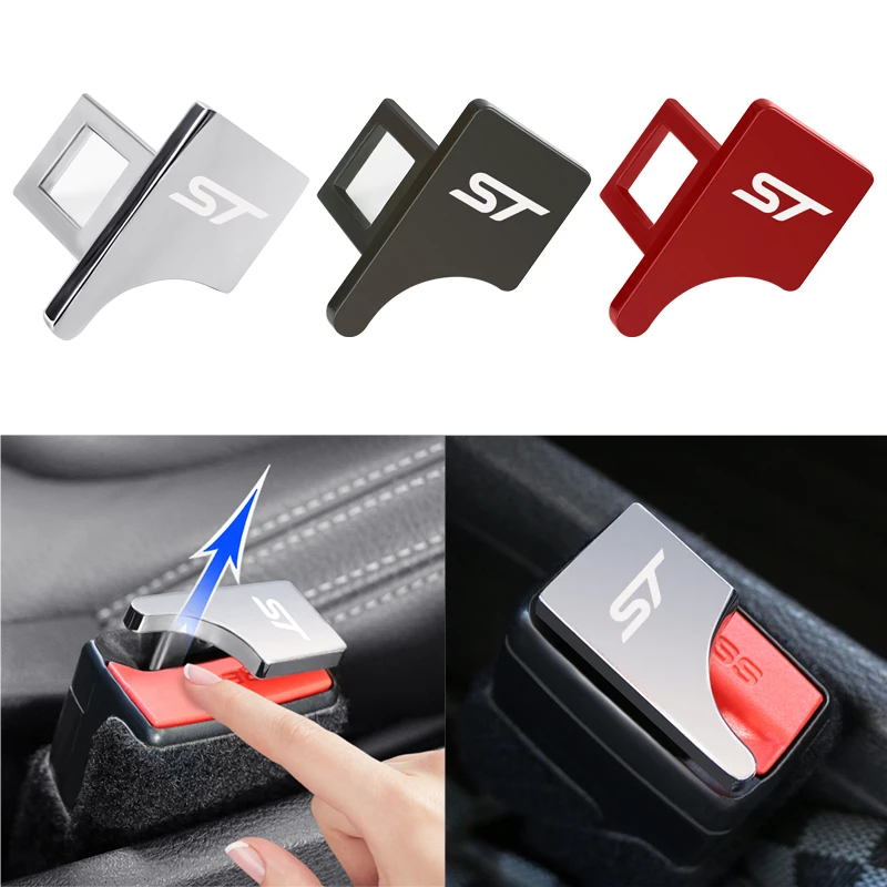 Новый Скрытая цинковый сплав автомобильный ремень безопасности пряжка зажим