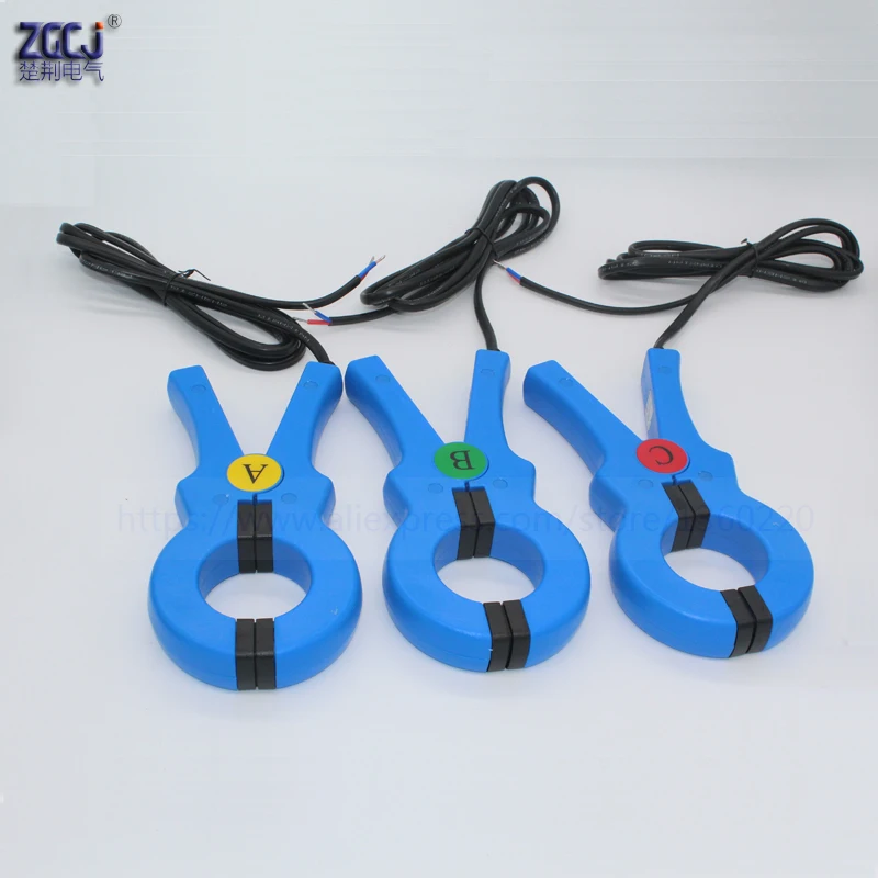 100A 200A 300A 600A 450VAC 3-фазный Многофункциональный измеритель коэффициент мощности мощность энергии кВтч A V Ватт Панель метр с 3 зажимами датчики