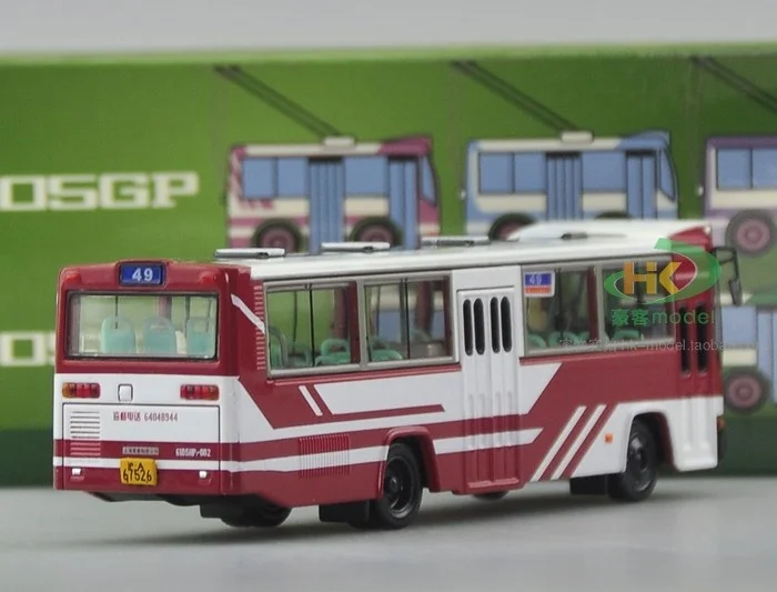 Классическая модель из металлического сплава в масштабе 1/76 Шанхайского автобуса