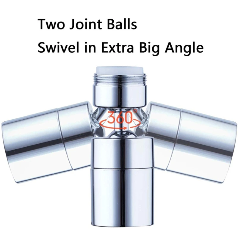 

2 Modes Adjustable 360 Swivel Kitchen Tap Head Faucet Water Saving Filter Sprayer Sink Aerator Mixer