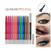 eyeliner eyelash glue pen wholesale liquid eyeliner 12 color waterproof quick drying brown white flashing eyeliner