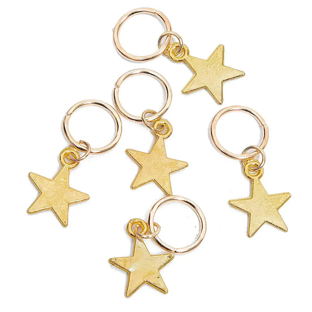 

80PCS Hair Braid Rings Clips Metal Dreadlocks Beads Hair Jewelry DIY Decorations Pendants Tools For Hair Styling Accessories