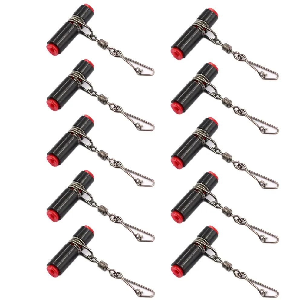 10pcs Saltwater Fishing Balance Swivel With Quick Pin String Hook Bracket Sinker Slide Fish Line Pesca Iscas Tackle | Спорт и