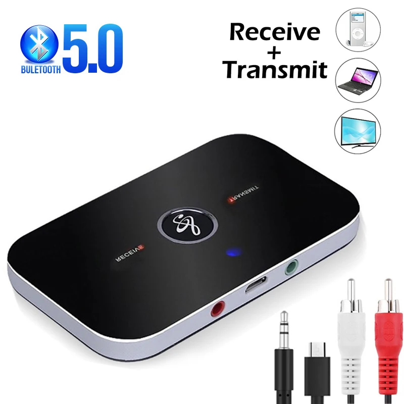 Модернизированный B6 Bluetooth 5 0 передатчик приемник без батареи беспроводной аудио