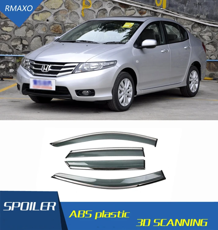 

Для окна HONDA CITY, козырек вентиляционных оттенков, защита от солнца и дождя для HONDA CITY, автомобильные аксессуары 4 шт./компл. 2009-2014