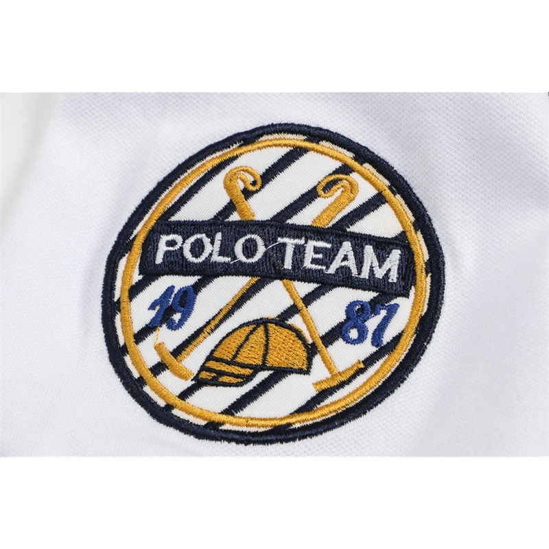 

Polo team Badge Men Short sleeve Casual rugby Shirt camisa embroidered eden polos masculine park Style Male Slim fit shirts
