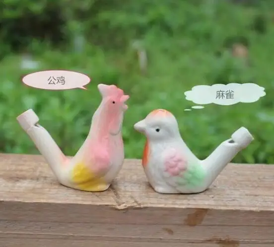200pcs wholesale dropship new arrival water bird whistle clay ceramic Glazed whistle-peacock Birds | Дом и сад