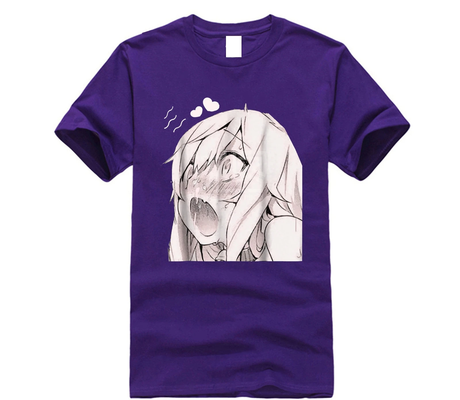 Брендовая мужская рубашка Ahegao футболка с мангой аниме Сексуальная лицом комиксы