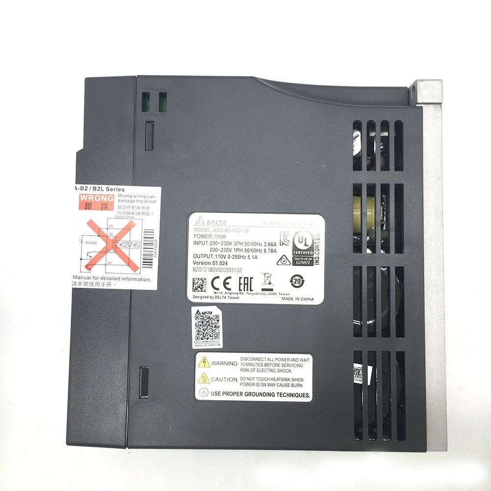 Delta B2 100W 0.1kW водитель серводвигатель переменного тока комплект ASD 0121 B ECMA C20401GS C20401HS